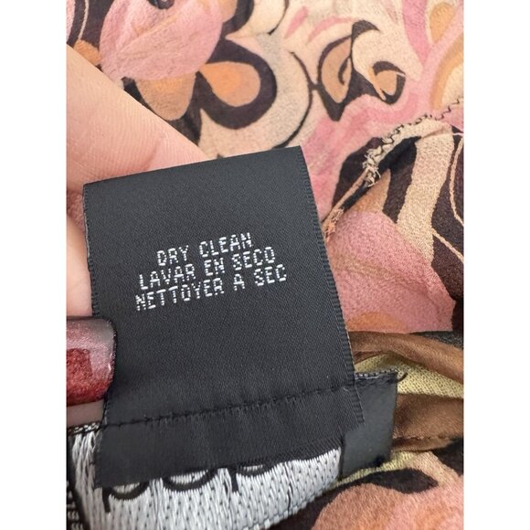 Vintage Y2K Rare Find Bebe Women Medium Silk Babydoll Cami Pink Mocha Boho Fairy - Picture 8 of 14